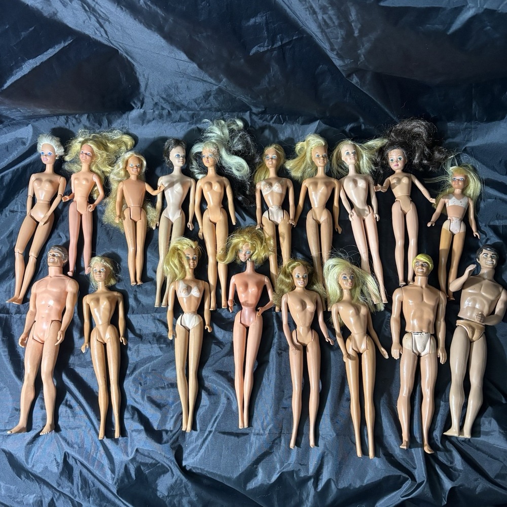 Vintage Barbie Ken Midge Courtney Skipper PJ Casey Dolls 1960s to 1990s Lot